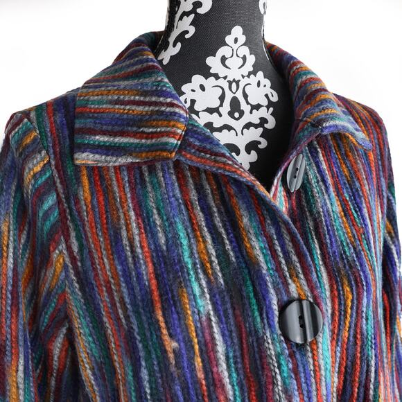 Women's Multicolored Habitat Clothes To Live In Button Up Jacket - Size Small - Picture 5 of 10